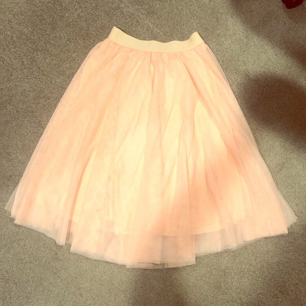 Tulle midi skirt
